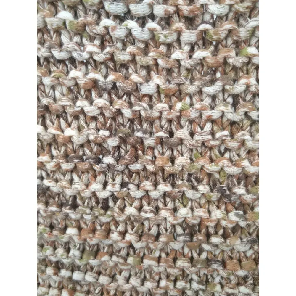 Chico's Sweater 2 L Textured Sherri Pullover‎ Marled Knit 3/4 Sleeve Neutral